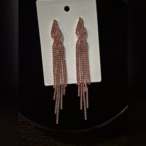 Elegant Pink Dangle Earrings